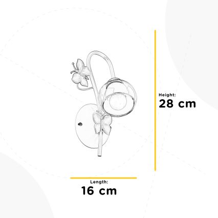 ONLI - Dečija zidna rasveta BUTTERFLY 1xE14/6W/230V