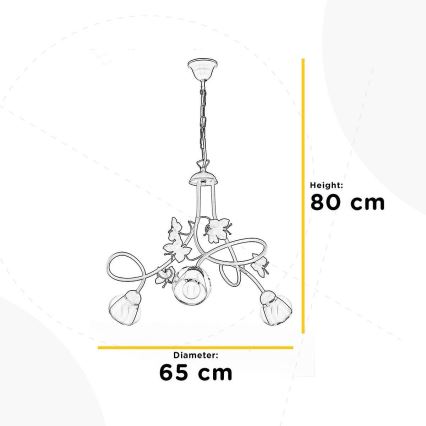 ONLI - Dečiji luster BUTTERFLY 3xE14/6W/230V