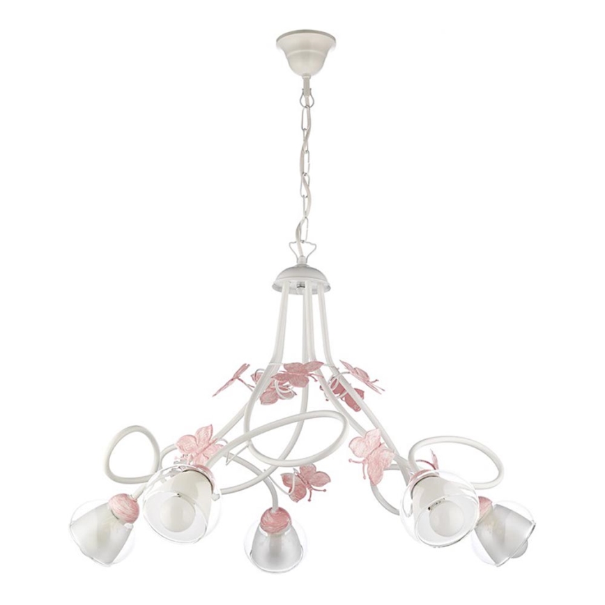 ONLI - Dečiji luster BUTTERFLY 5xE14/6W/230V