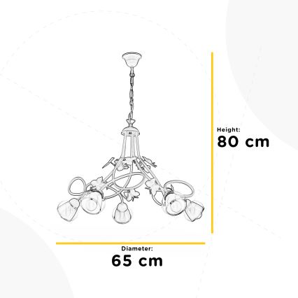ONLI - Dečiji luster BUTTERFLY 5xE14/6W/230V