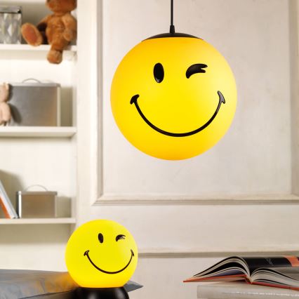 ONLI - Dečiji luster na sajli SMILEY 1xE27/15W/230V žuta
