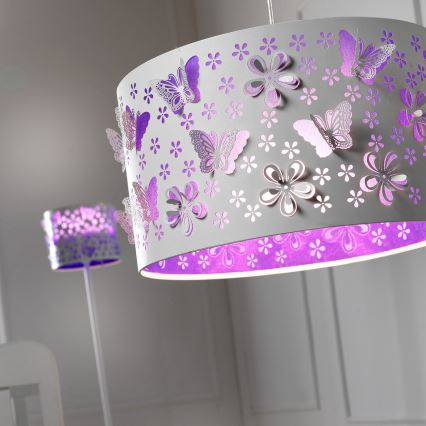 ONLI - Dečiji luster TITILLA 1xE27/22W/230V ljubičasta/bela