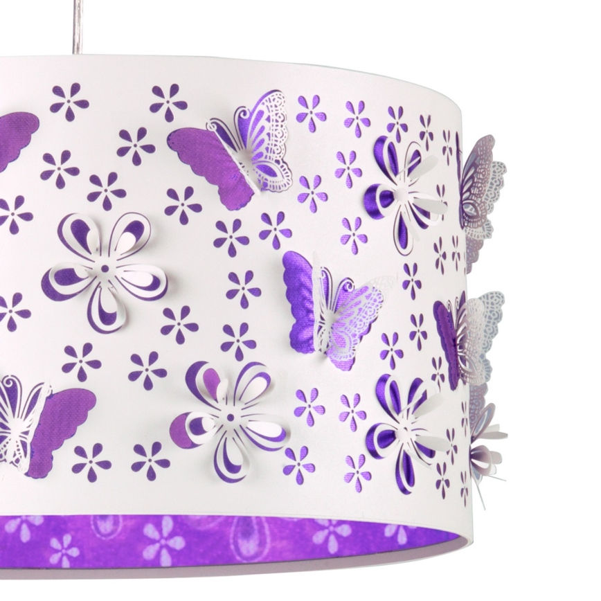 ONLI - Dečiji luster TITILLA 1xE27/22W/230V ljubičasta/bela