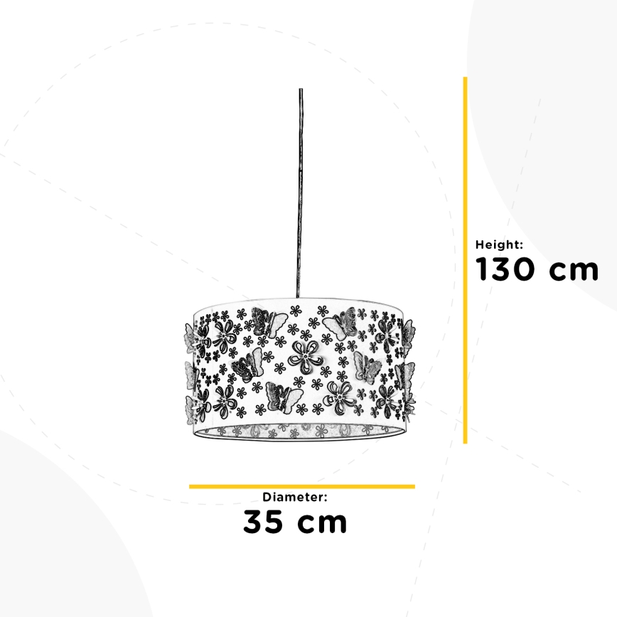 ONLI - Dečiji luster TITILLA 1xE27/22W/230V ljubičasta/bela