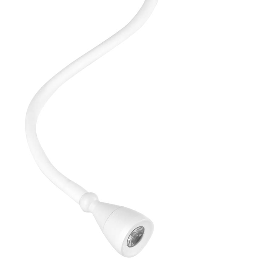 ONLI - LED Fleksibilna lampica sa policom i USB punjenjem PLAK LED/1W/230V bela