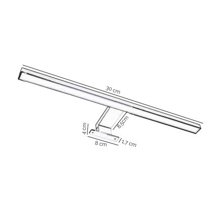 ONLI - LED osvetljenje za kupatilsko ogledalo NEMO LED/4,5W/230V 4000K 30 cm IP44 sjajni hrom