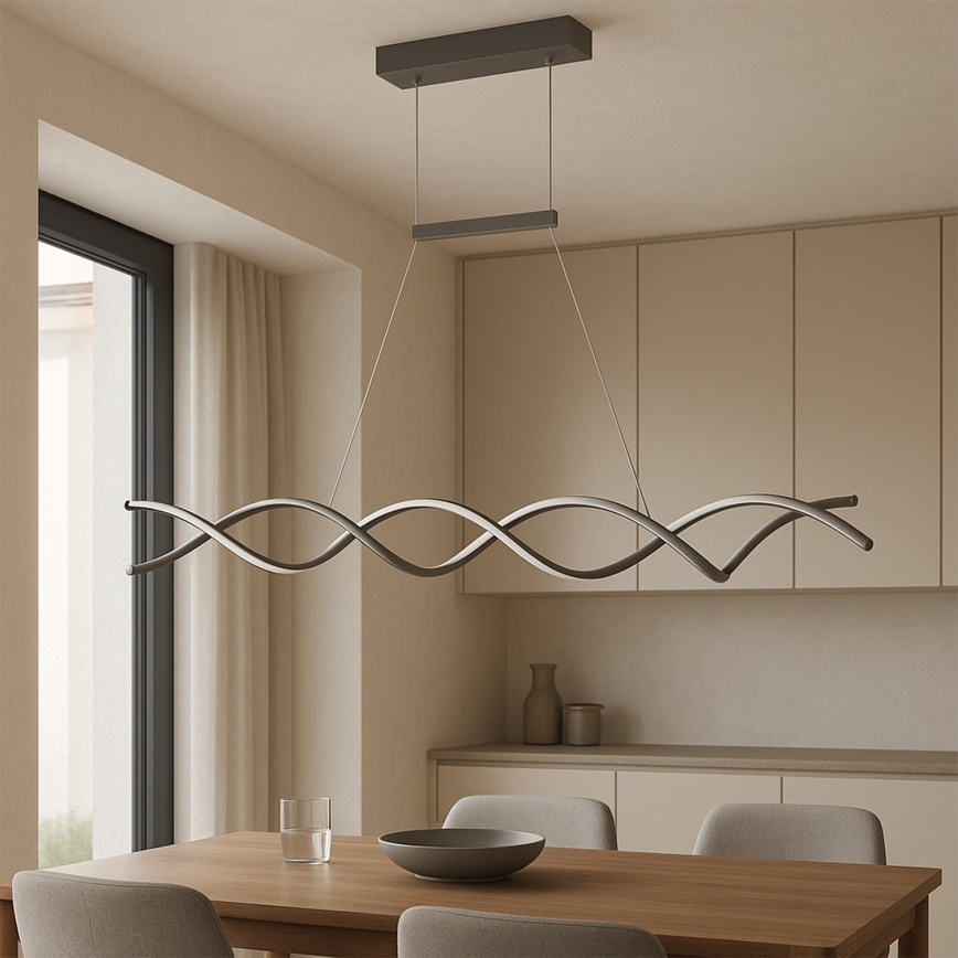 ONLI - LED luster na sajli DNA LED/24W/230V 4000K srebrno