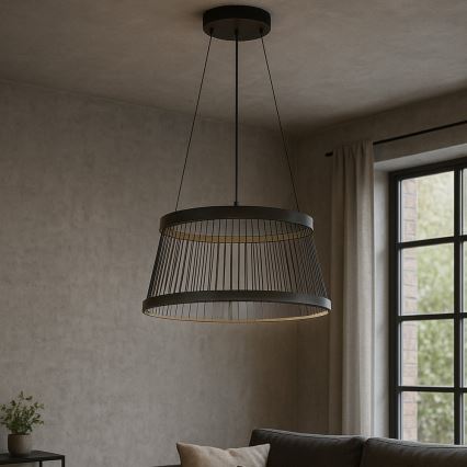 ONLI - LED luster na sajli MATE LED/40W/230V 4000K crno