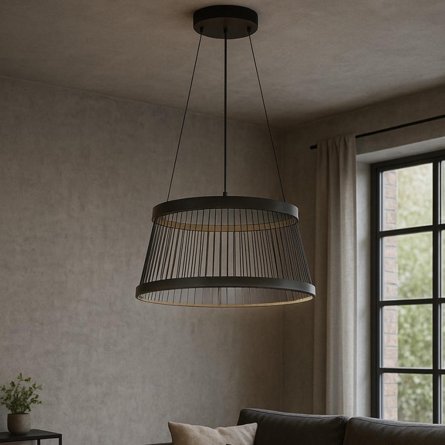 ONLI - LED luster na sajli MATE LED/40W/230V 4000K crno
