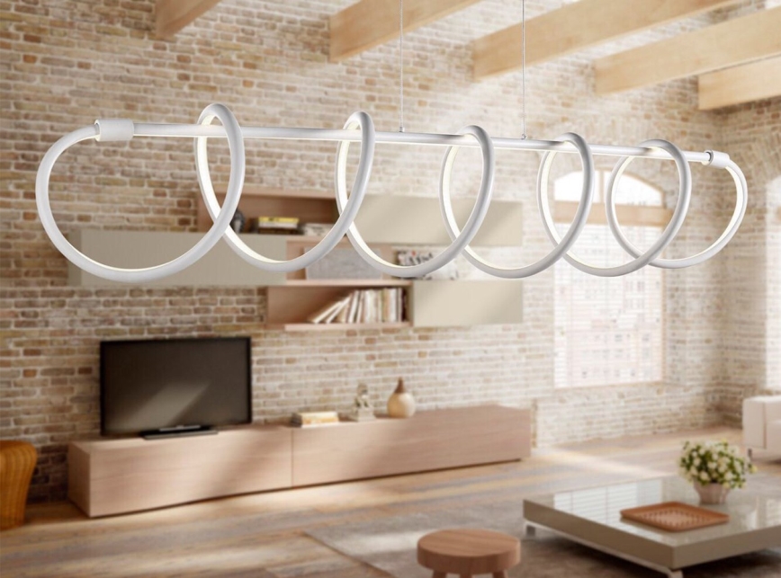 ONLI - LED luster na sajli SPIRALE LED/72W/230V 3000K bela