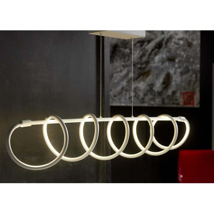 ONLI - LED luster na sajli SPIRALE LED/72W/230V 3000K bela