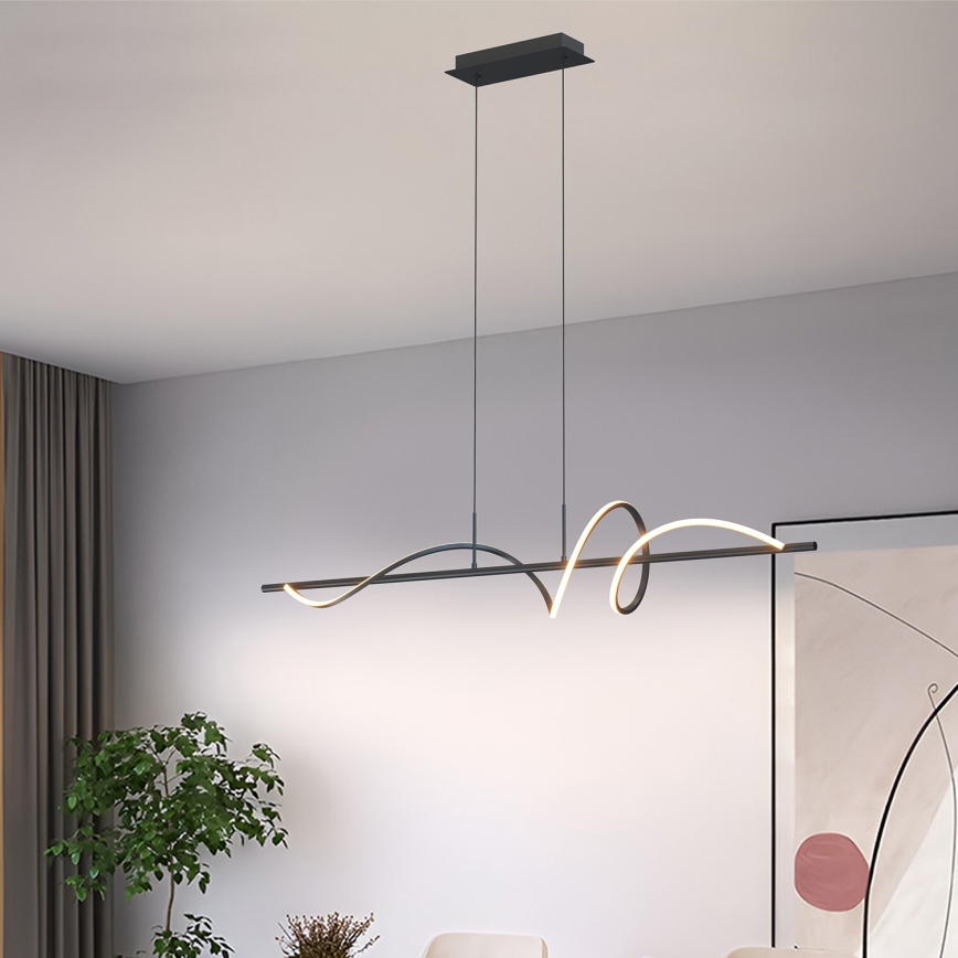 ONLI - LED luster na sajli TWIST LED/30W/230V 4000K crno