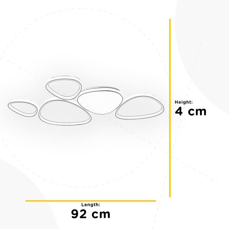 ONLI - LED Plafonjera ROMEO LED/48W/230V 4000K bela
