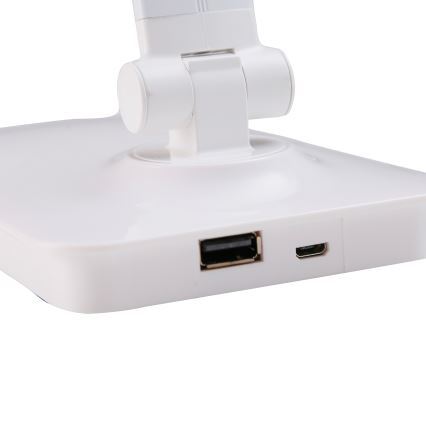 ONLI - LED Prigušiva stolna lampa na dodir sa USB portom DESKI LED/7W/230V 4000K bela