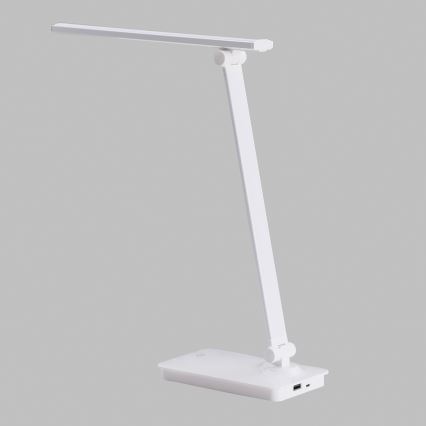 ONLI - LED Prigušiva stolna lampa na dodir sa USB portom DESKI LED/7W/230V 4000K bela
