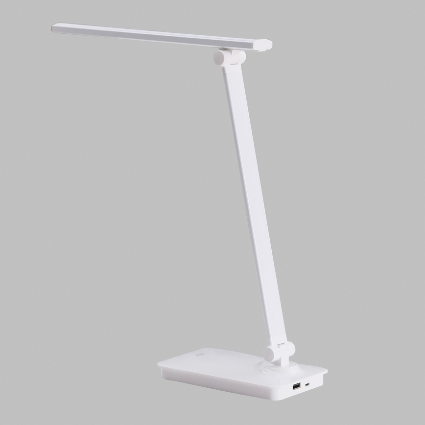 ONLI - LED Prigušiva stolna lampa na dodir sa USB portom DESKI LED/7W/230V 4000K bela