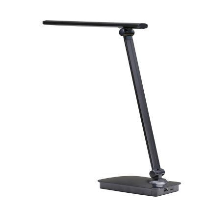 ONLI - LED Prigušiva stona lampa sa USB portom DESKI LED/7W/230V 4000K crno