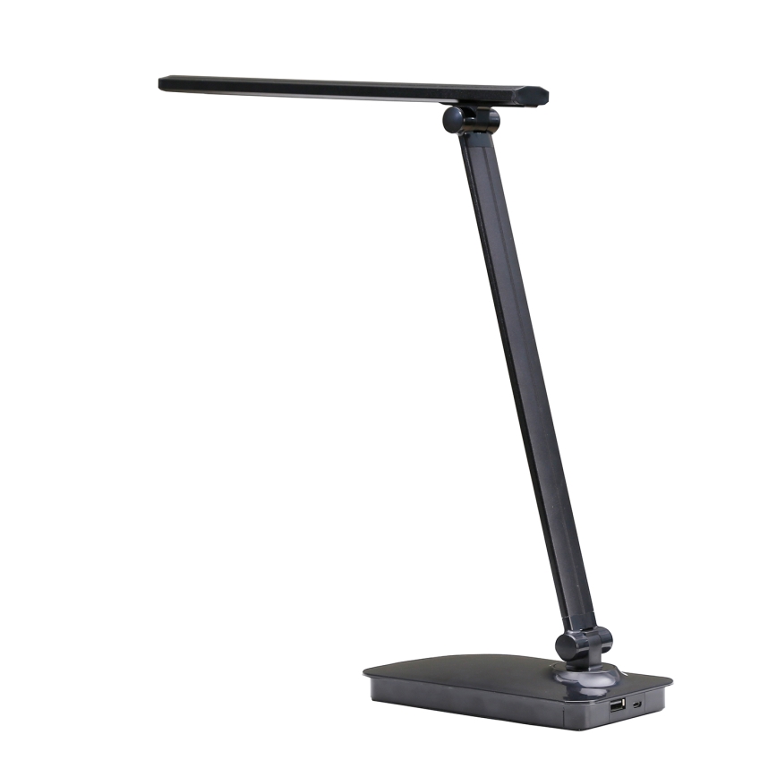 ONLI - LED Prigušiva stona lampa sa USB portom DESKI LED/7W/230V 4000K crno
