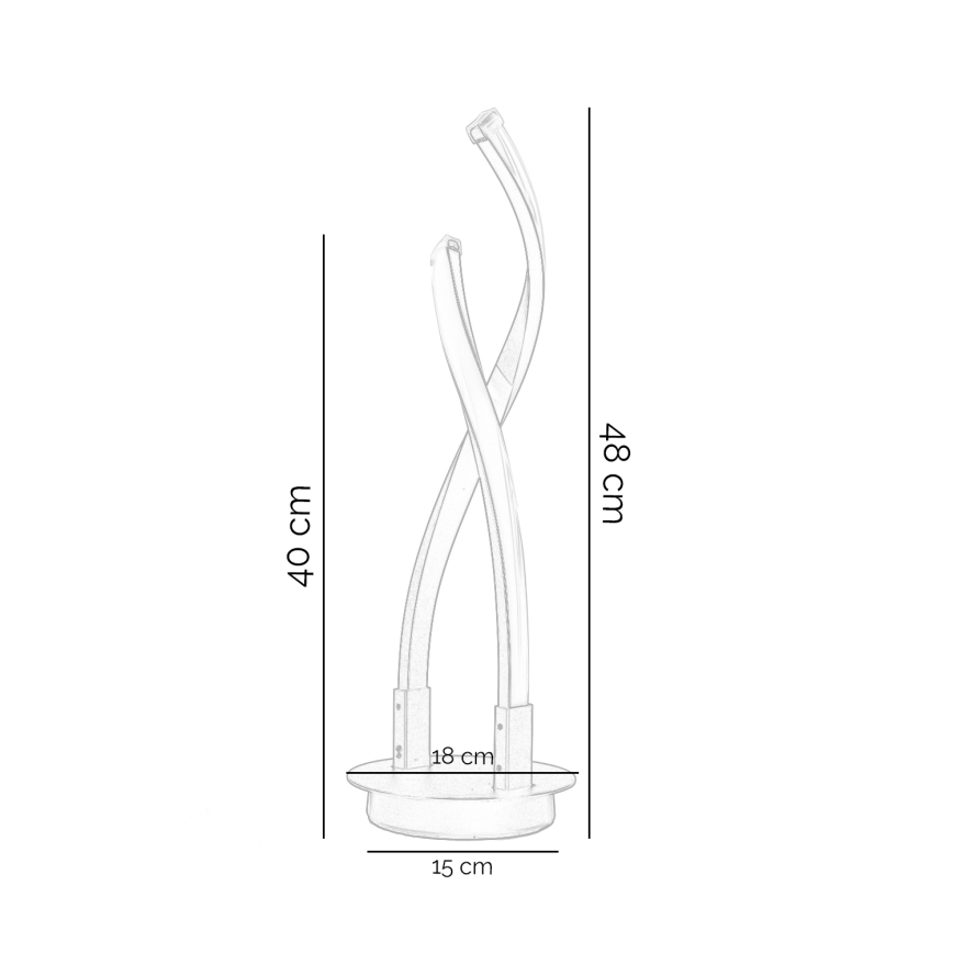 ONLI - LED Stona lampa DAFNE LED/12W/230V 4000K 50 cm crno