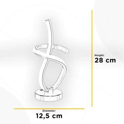ONLI - LED Stona lampa KIRA LED/10W/230V 4000K 28 cm zlatna
