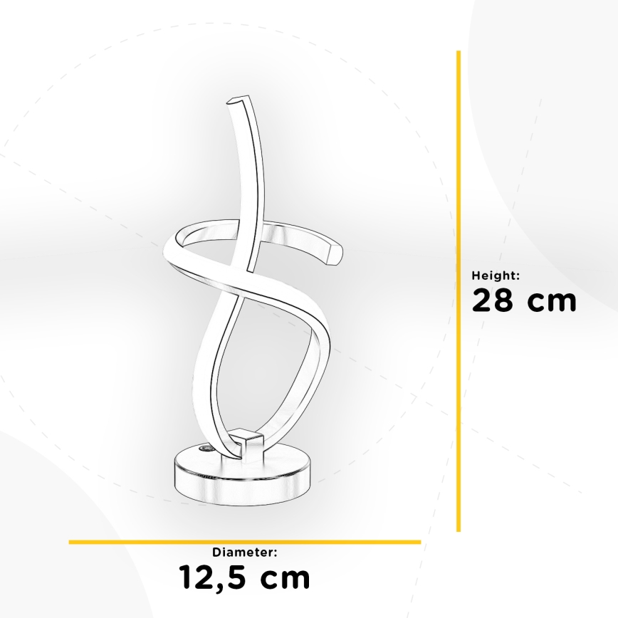 ONLI - LED Stona lampa KIRA LED/10W/230V 4000K 28 cm zlatna