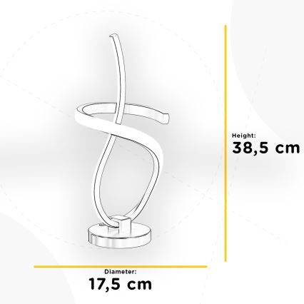 ONLI - LED Stona lampa KIRA LED/12W/230V 4000K 38,5 cm zlatna