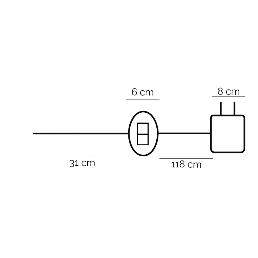 ONLI - LED Stona lampa TWIST LED/16W/230V 4000K crno