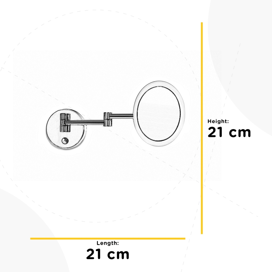 ONLI - LED Zidno kozmetičko ogledalo RIM LED/4,2W/230V 4000K IP44
