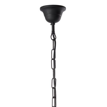 ONLI - Luster na lancu CANDELA 5xE14/6W/230V crno