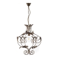 ONLI - Luster na lancu CONTESSA 1xE27/22W/230V bronzana