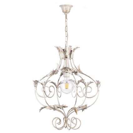 ONLI - Luster na lancu CONTESSA 1xE27/22W/230V srebrno