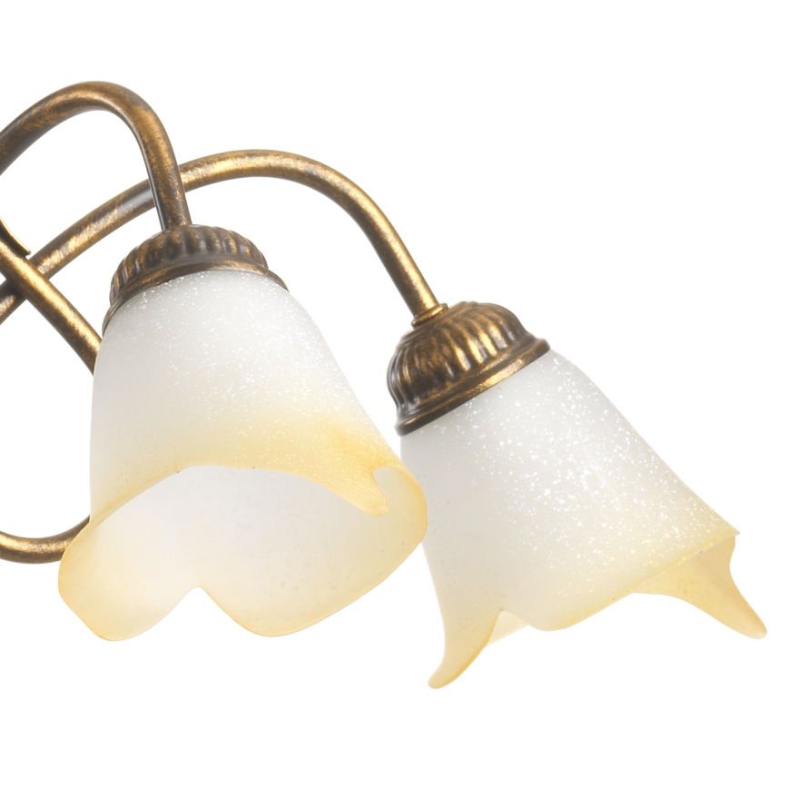 ONLI - Luster na lancu DOPPIO GIRO 5xE14/6W/230V bronzana