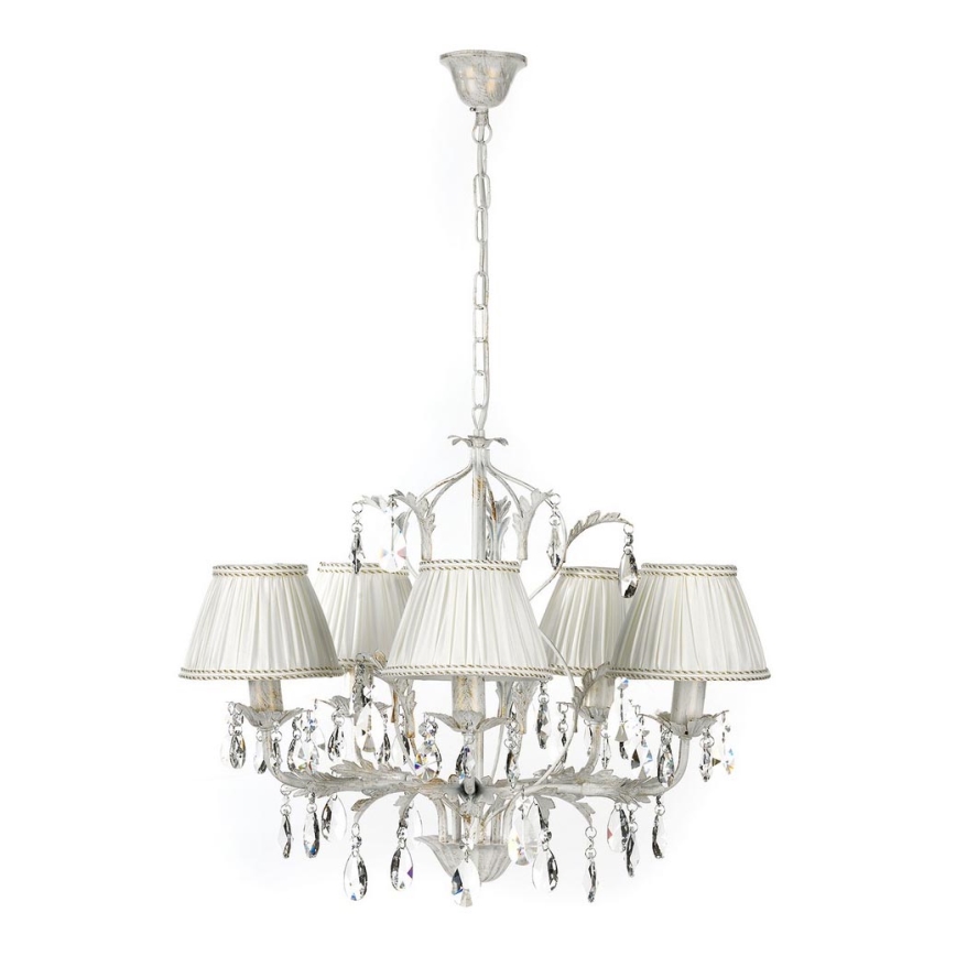 ONLI - Luster na lancu KAREN 5xE14/6W/230V bela