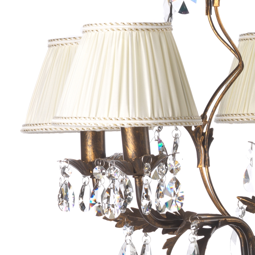 ONLI - Luster na lancu KAREN 5xE14/6W/230V bronzana