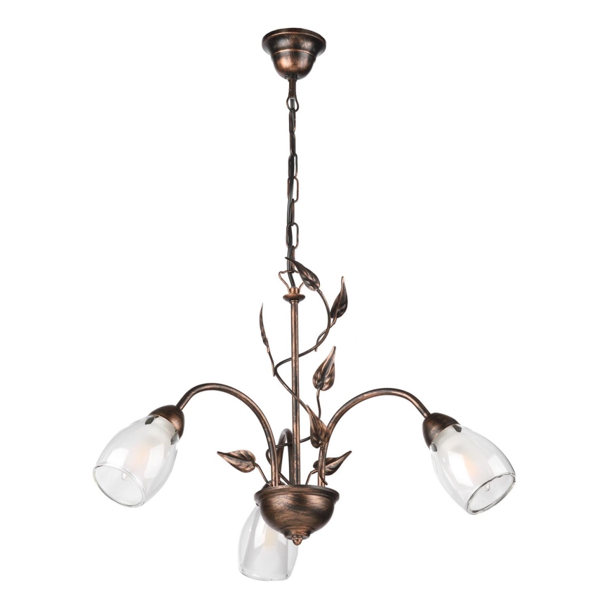 ONLI - Luster na lancu LILIANA 3xE14/6W/230V