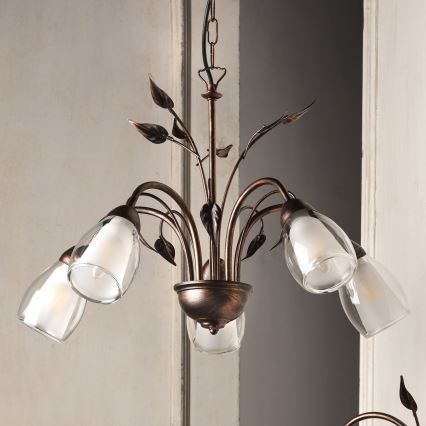 ONLI - Luster na lancu LILIANA 5xE14/6W/230V