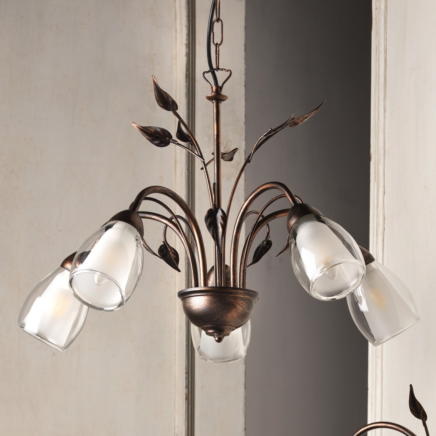 ONLI - Luster na lancu LILIANA 5xE14/6W/230V
