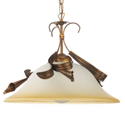 ONLI - Luster na lancu LUCREZIA 1xE27/22W/230V bronzana