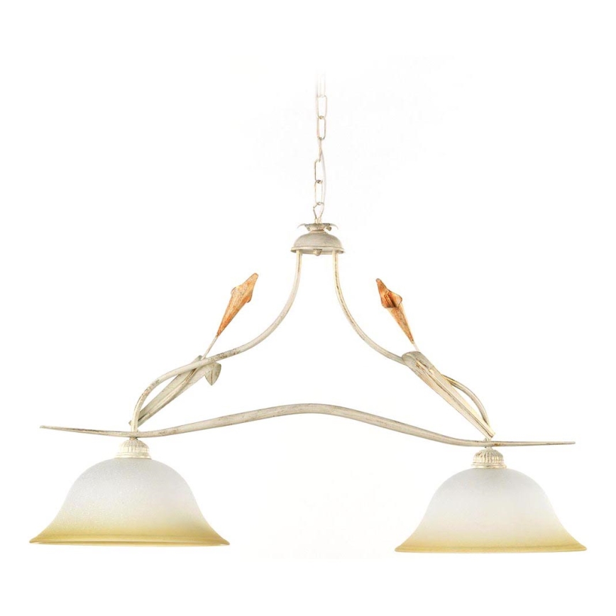 ONLI - Luster na lancu LUCREZIA 2xE27/22W/230V kremasta