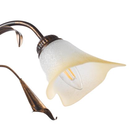 ONLI - Luster na lancu LUCREZIA 3xE14/6W/230V bronzana