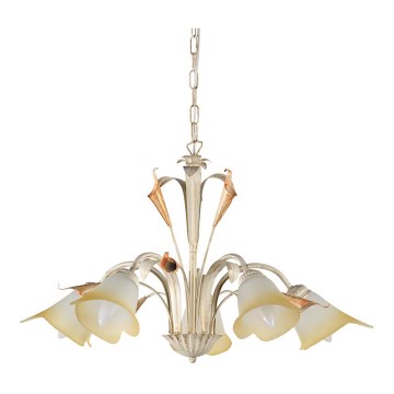 ONLI - Luster na lancu LUCREZIA 5xE14/6W/230V kremasta