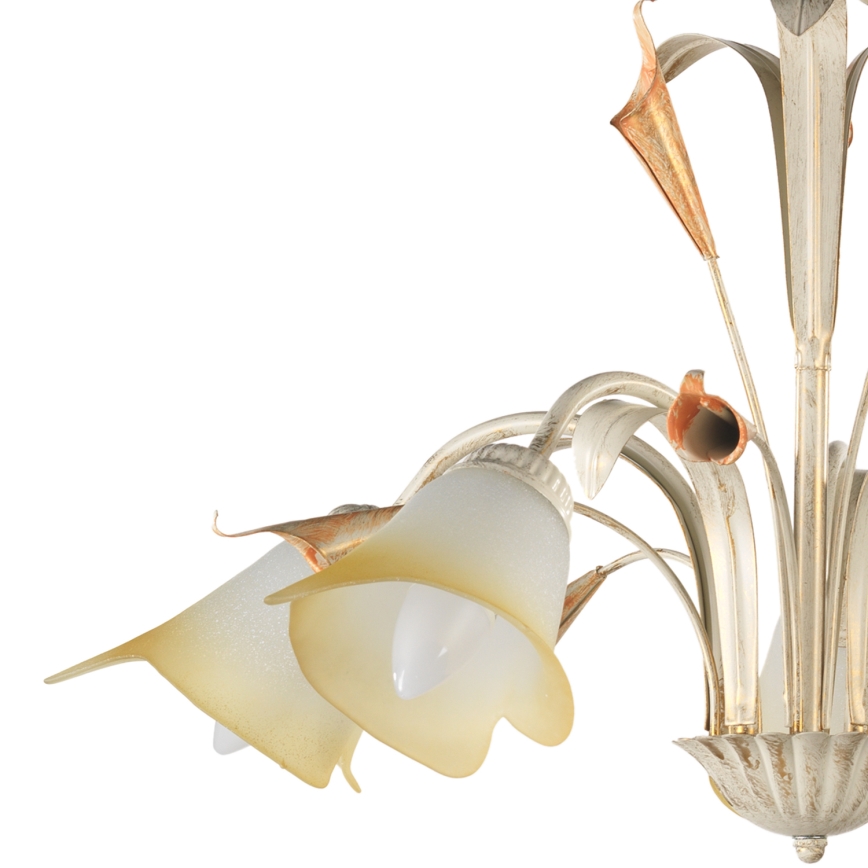 ONLI - Luster na lancu LUCREZIA 5xE14/6W/230V kremasta