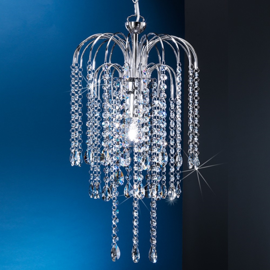 ONLI - Luster na lancu PIOGGIA 1xE27/22W/230V sjajni krom