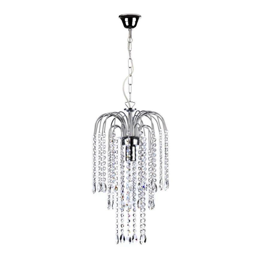 ONLI - Luster na lancu PIOGGIA 1xE27/22W/230V sjajni krom