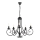 ONLI - Luster na lancu POMPEI 5xE14/6W/320V crno