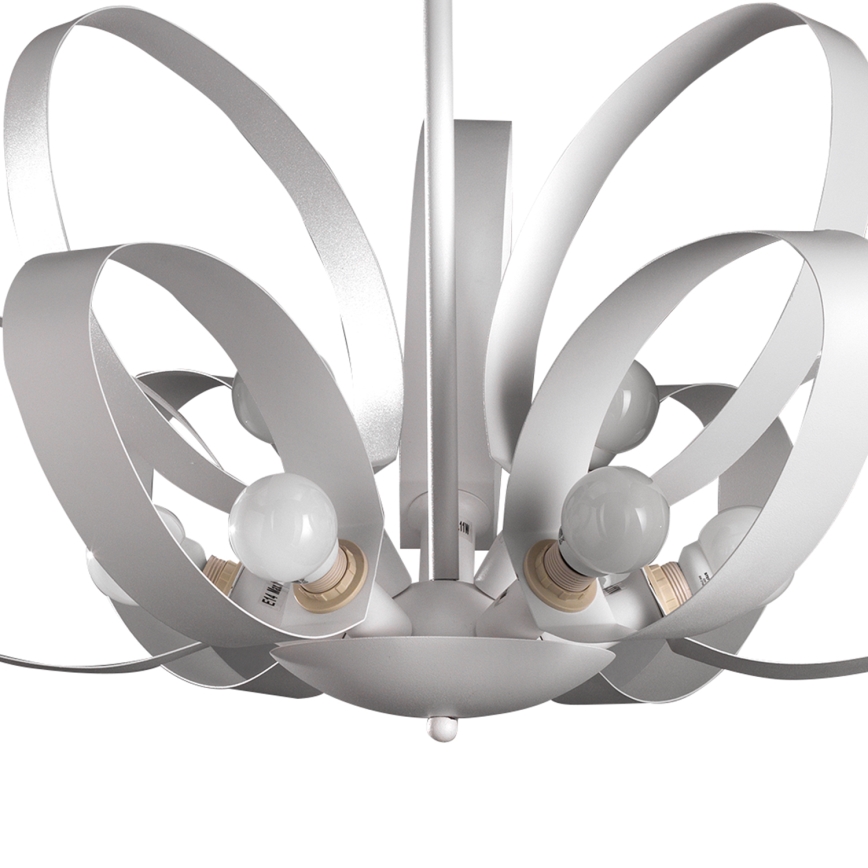 ONLI - Luster na lancu SERENA 9xE14/6W/230V bela