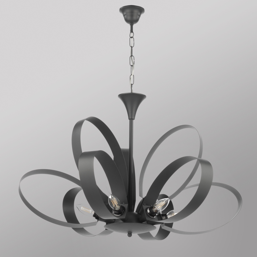 ONLI - Luster na lancu SERENA 9xE14/6W/230V crno