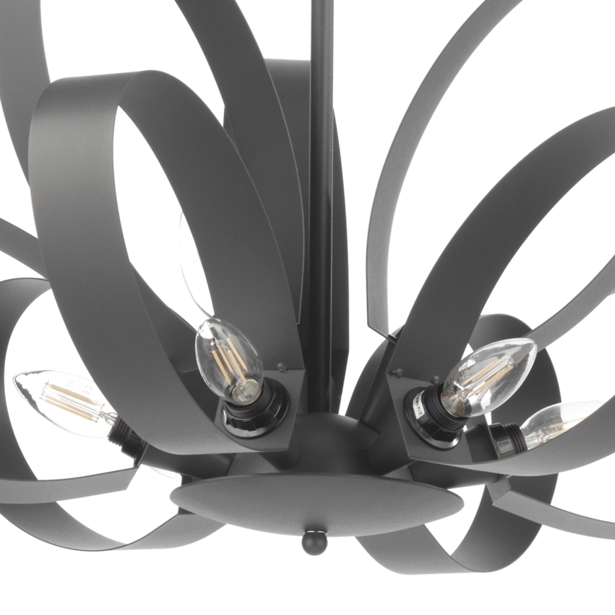 ONLI - Luster na lancu SERENA 9xE14/6W/230V crno