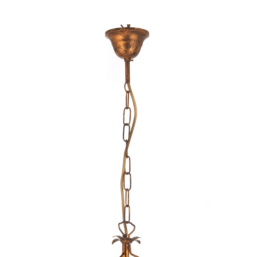 ONLI - Luster na lancu TERESA 3xE14/6W/230V bronzana