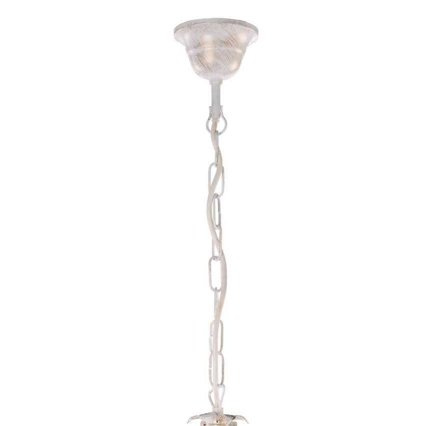 ONLI - Luster na lancu TERESA 5xE14/6W/230V bela